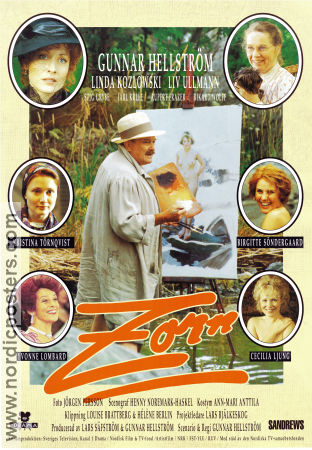 Zorn 1994 poster Linda Kozlowski Liv Ullmann Yvonne Lombard Birgitte Söndergaard Gunnar Hellström