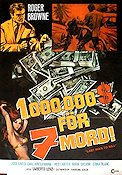 1.000.000$ för 7 mord 1977 poster Roger Browne Pengar