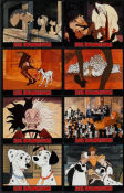 101 Dalmatians 1961 lobbykort Animerat