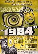 1984 1954 poster Edmond O´Brien Michael Redgrave George Orwell