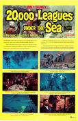 20000 Leagues Under the Sea 1954 poster Kirk Douglas James Mason Peter Lorre Richard Fleischer Dykning Fiskar och hajar
