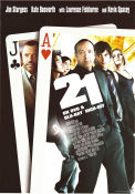 21 2008 poster Jim Sturgess Kate Bosworth Kevin Spacey Robert Luketic Gambling