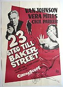 23 steg till Baker Street 1956 poster Van Johnson Vera Miles