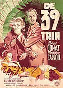 The 39 Steps 1935 poster Robert Donat Madeleine Carroll Alfred Hitchcock