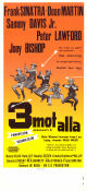 3 mot alla 1962 poster Frank Sinatra Dean Martin Sammy Davis Jr Peter Lawford John Sturges