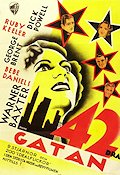 42dra gatan 1933 poster Ruby Keeler Dick Powell