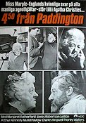 4.50 från Paddington 1961 poster Margaret Rutherford Arthur Kennedy Muriel Pavlow George Pollock Text: Agatha Christie Tåg