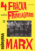 4 fräcka fripassagerare 1931 poster Bröderna Marx Groucho Marx Harpo Marx The Marx Brothers Norman Z McLeod