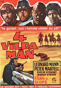 4 vilda män 1970 poster Leonard Mann Woody Strode Peter Martell Enzo Barboni