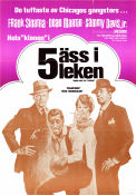 5 äss i leken 1964 poster Frank Sinatra Dean Martin Sammy Davis Jr Peter Falk Bing Crosby Gordon Douglas Musikaler