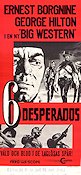 6 desperados 1971 poster Ernest Borgnine