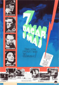 7 dagar i maj 1964 poster Burt Lancaster Kirk Douglas Fredric March Ava Gardner John Frankenheimer Politik