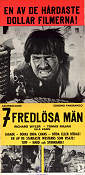 7 fredlösa män 1966 poster Richard Stapley Tomas Milian Halina Zalewska Eugenio Martin