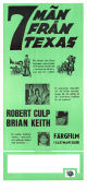 7 män från Texas 1963 poster Brian Keith Robert Culp Judi Meredith Herschel Daugherty