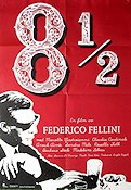 8 1-2 1963 poster Marcello Mastroianni Claudia Cardinale Anouk Aimée Federico Fellini