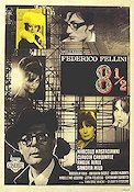 8 1\2 1963 poster Marcello Mastroianni Federico Fellini