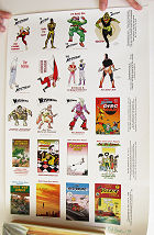 The Mysterians Cartoon characters Signed 1999 affisch 