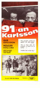 91:an Karlsson 1946 poster Gus Dahlström Holger Höglund Fritiof Billquist Thor Modéen Siv Thulin Hugo Bolander Affischkonstnär: Rudolf Petersson Från serier