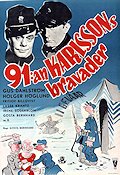 91:an Karlssons bravader 1951 poster Gus Dahlström Holger Höglund Fritiof Billquist Gösta Bernhard