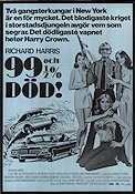 99.5 Percent Dead 1975 poster Richard Harris Agenter