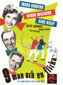 9 man och en flicka 1949 poster Frank Sinatra Esther Williams Gene Kelly Betty Garrett Busby Berkeley Musikaler