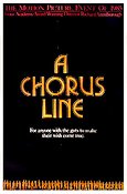 A Chorus Line 1985 poster Michael Bennett Audrey Landers Richard Attenborough Musikaler