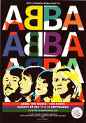 ABBA the Movie 1977 poster ABBA Agnetha Fältskog Anni-Frid Lyngstad Benny Andersson Björn Ulvaeus Robert Hughes Lasse Hallström Rock och pop Dokumentärer