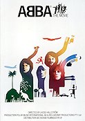 ABBA the Movie 1977 poster ABBA Agnetha Fältskog Anni-Frid Lyngstad Benny Andersson Björn Ulvaeus Robert Hughes Lasse Hallström Rock och pop Dokumentärer