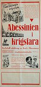 Abessinien i krigsfara 1935 poster Dokumentärer Krig