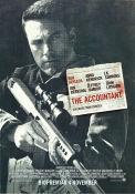 The Accountant 2016 poster Ben Affleck Anna Kendrick JK Simmons Gavin O´Connor