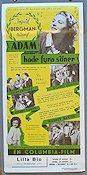 Adam hade fyra söner 1941 poster Ingrid Bergman Susan Hayward Warner Baxter