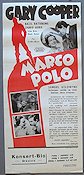The Adventures of Marco Polo 1938 poster Gary Cooper