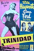 Affair in Trinidad 1952 poster Rita Hayworth Glenn Ford Film Noir