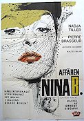 Affären Nina B 1961 poster Nadja Tiller Pierre Brasseur