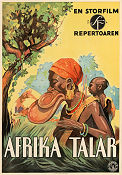 Afrika talar 1931 poster Paul L Hoefler Black Cast Dokumentärer