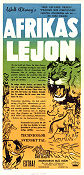 Afrikas lejon 1955 poster Winston Hibler James Algar Dokumentärer Katter