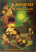 Agaton Sax och Byköpings Gästabud 1976 poster Stig Lasseby Jan Gissberg Animerat Från serier
