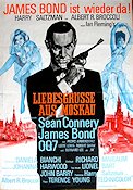 Agent 007 ser rött 1963 poster Sean Connery Daniela Bianchi Terence Young Ryssland Agenter