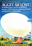 Ägget är löst! 1975 poster Gösta Ekman Max von Sydow Birgitta Andersson Anna Godenius Börje Ahlstedt Hans Alfredson Filmbolag: AB Svenska Ord Mat och dryck