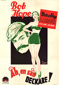 Åh en sån deckare 1947 poster Bob Hope Dorothy Lamour Peter Lorre Lon Chaney Jr Elliott Nugent Film Noir Poliser