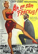 Åh en sån fräckis 1966 poster Marilyn Monroe Cary Grant Howard Hawks Affischkonstnär: Walter Bjorne