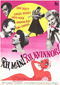 Åh män åh kvinnor! 1957 poster Dan Dailey Ginger Rogers David Niven Nunnally Johnson