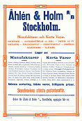 Åhlén och Holm Stockholm 1916 affisch 