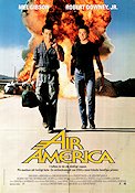 Air America 1990 poster Mel Gibson Robert Downey Jr Nancy Travis Roger Spottiswoode Flyg