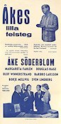 Åkes lilla felsteg 1950 poster Åke Söderblom