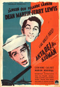 Akta dej för sjömän 1952 poster Dean Martin Jerry Lewis Connie Calvet Hal Walker Skepp och båtar Musikaler