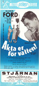 Akta er för vatten 1957 poster Glenn Ford Eva Gabor Earl Holliman Charles Walters