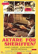 Aktare för Sheriffen 1969 poster James Garner Burt Kennedy