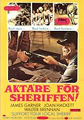 Aktare för Sheriffen 1969 poster James Garner Joan Hackett Walter Brennan Burt Kennedy