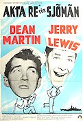 Aktare för sjömän 1952 poster Dean Martin Jerry Lewis Skepp och båtar